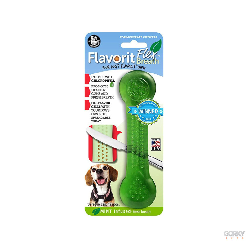 Pet Qwerks Flavorit Brinquedo c/ sabor a Menta | GORKY PETS