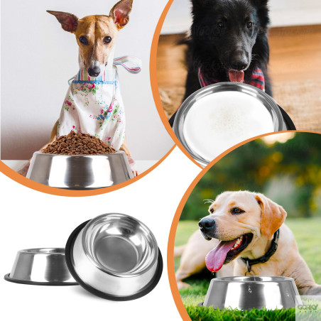 Tigela Anti-Derrapante em Inox | GORKY PETS