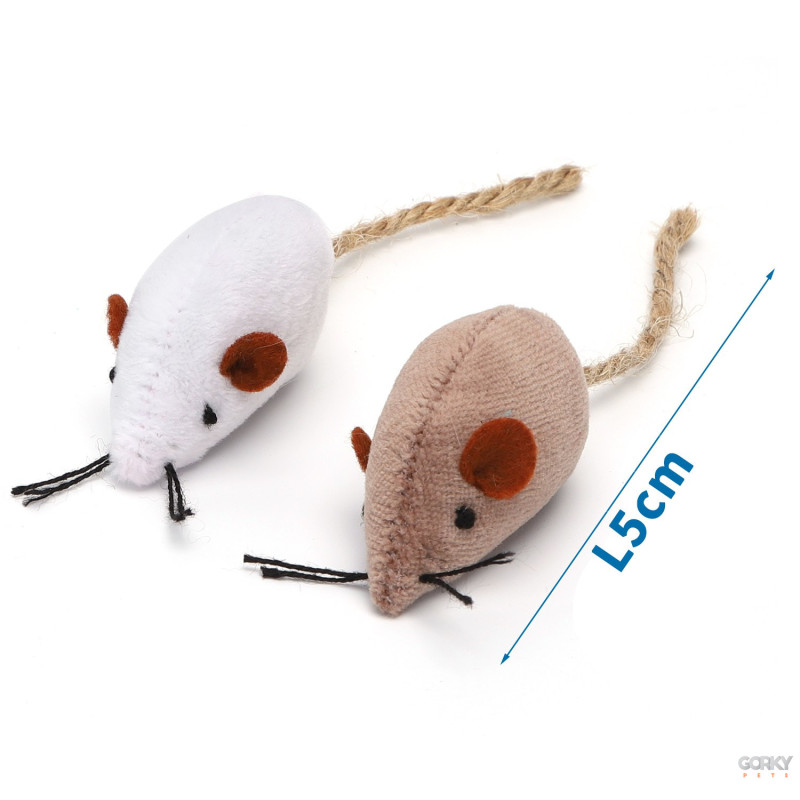 Brinquedo Rato para gato com erva gateira 2 unidades | GORKY PETS