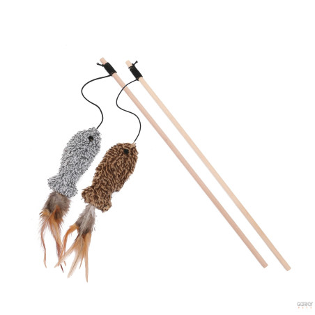 Brinquedo Peixe para Gato de Cana com Elástico | GORKY PETS