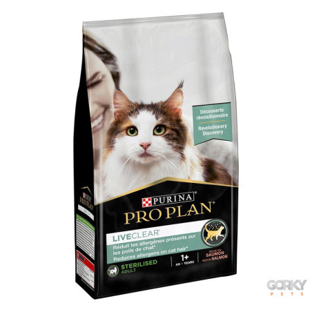 Ração Superpremium Purina Pro Plan LIVECLEAR Sterilised Adulto 1+ Salmão