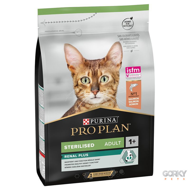 Purina Pro Plan Esterilizado Adulto 1+ RENAL PLUS Salmão - Ração Gato Superpremium