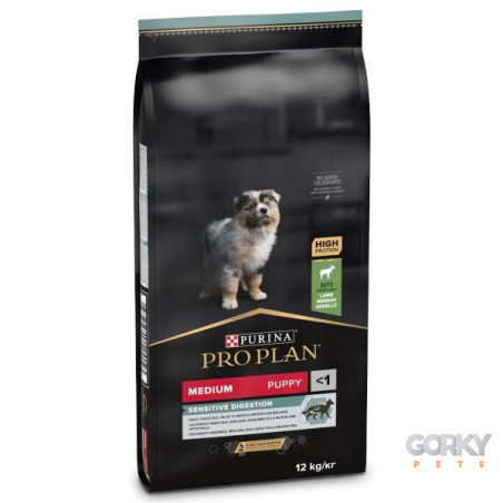 Purina PRO PLAN Cachorro Médio Digestão Sensível Rico em Borrego | Ração Superpremium para Cachorros com Digestão Sensível