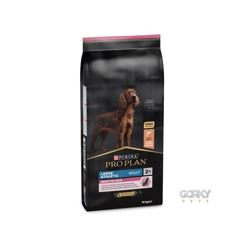 Purina PRO PLAN Cão Adulto Grande Atlético Pele Sensível Rico em Salmão | Ração Superpremium para Cães Atléticos de Grande Porte