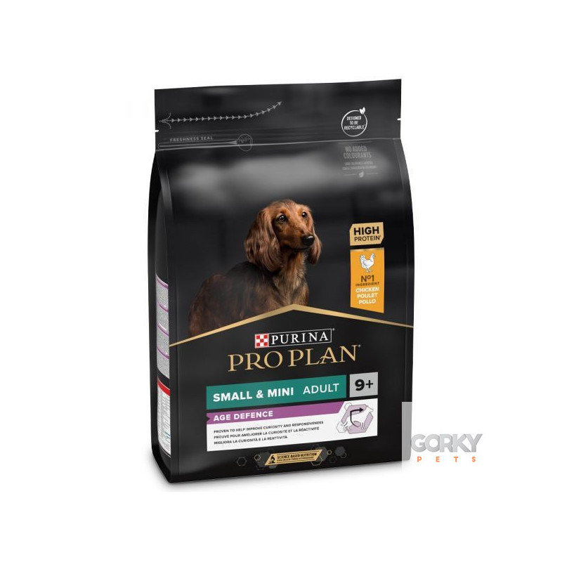 Purina PRO PLAN Cão Adulto 9+ Pequeno & Mini Rico em Frango | Ração Superpremium Sénior para Cães Pequenos