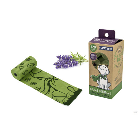 Sacos Biodegradáveis Aroma Lavanda - Nayeco | GORKY PETS