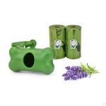 Pack Dispensador +2 Rolos Sacos Biodegradáveis Aroma Lavanda - Nayeco | GORKY PETS