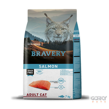 Ração Bravery Cat Grain Free Adult – Salmão