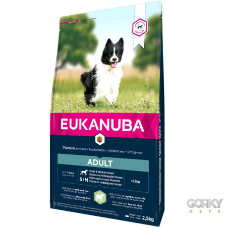 Eukanuba Adult Small & Medium - Borrego & Arroz – Ração para Cão Adulto de Raça Pequena ou Média