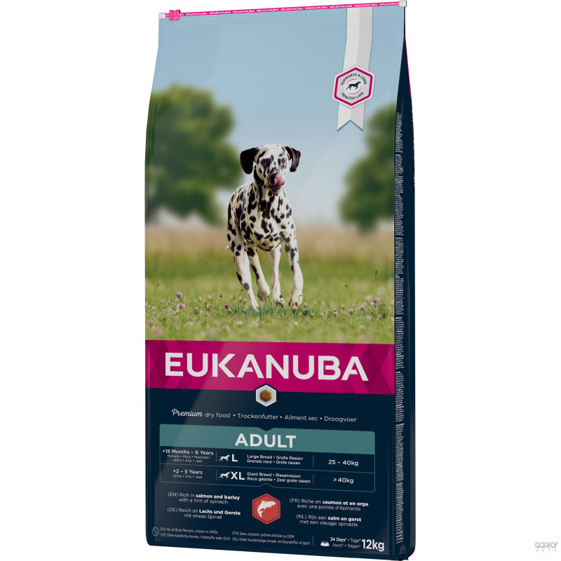 Eukanuba Adult - Salmão & Arroz – Ração para Cão Adulto de Raça Grande
