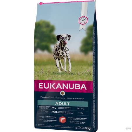 Eukanuba Adult - Salmão & Arroz – Ração para Cão Adulto de Raça Grande