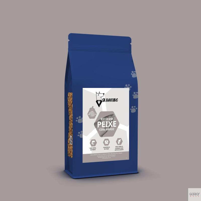 Sr. Rafeiro Superpremium Sénior/Adulto Light Peixe | GORKY PETS
