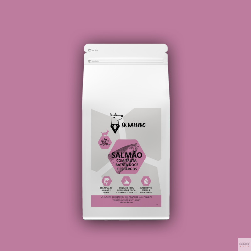 Sr. Rafeiro Grain Free Salmão & Truta – Ração Sem Cereais | GORKY PETS