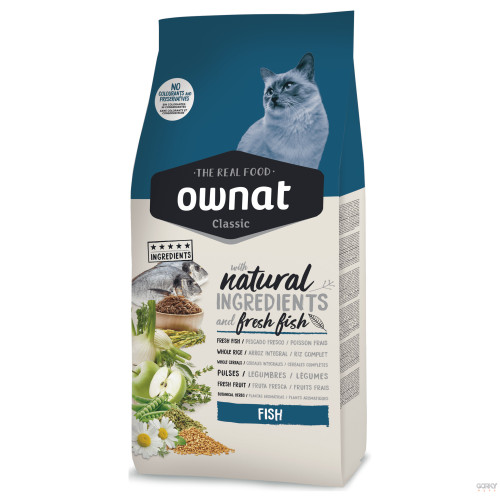 Ownat Cat Classic Fish | Alimentação para Gato Adulto | Ração Natural