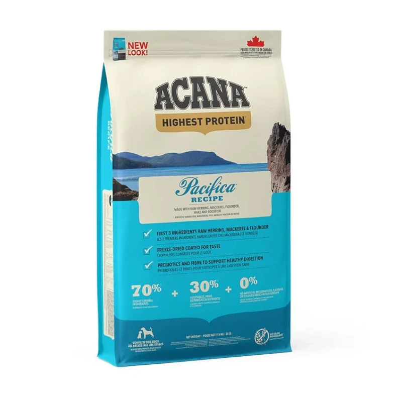Acana Pacifica – Ração Sem Cereais com Peixe do Pacífico para Cães Adultos
