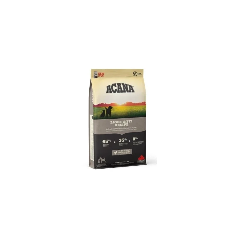 Acana Light & Fit – Ração Light com Frango e Vegetais para Cães Adultos