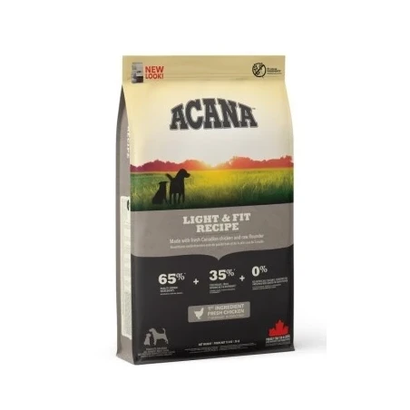 Acana Light & Fit – Ração Light com Frango e Vegetais para Cães Adultos