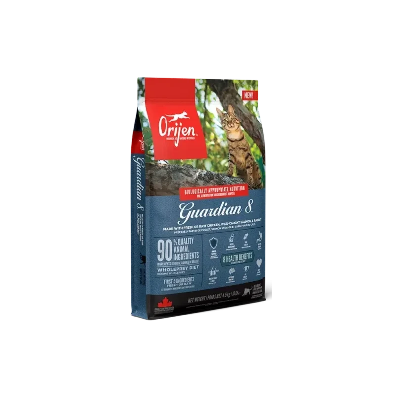 ORIJEN Guardian 8 - Ração Seca Superpremium para Gatos Adultos
