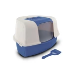 WC de Canto para Gato, Caixa de Areia LEO Azul | GORKY PETS