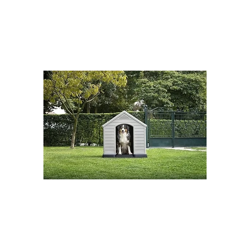 Casota cão CURVER para Exterior Cinzento | GORKY PETS