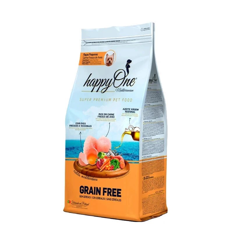 happyOne Mediterraneum Raças Pequenas - Carne Fresca | Ração Cão