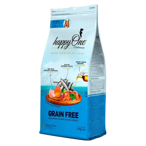 happyOne Mediterraneum Adulto - Sardinha Fresca | Ração Cão