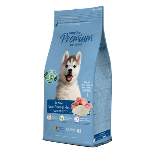 happyOne Premium Júnior - Carne Fresca | Ração Cão
