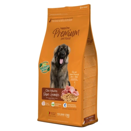 happyOne Premium Raças Grandes - Carne Fresca | Ração Cão