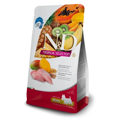 Farmina N&D Tropical Mini Frango Ração Cão Adulto Raça Pequena
