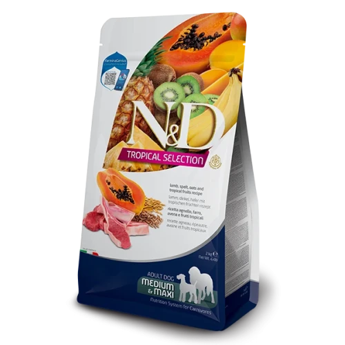 Farmina N&D Tropical Medium Maxi Borrego Ração Cão Adulto