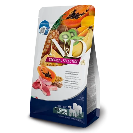 Farmina N&D Tropical Medium Maxi Borrego Ração Cão Adulto