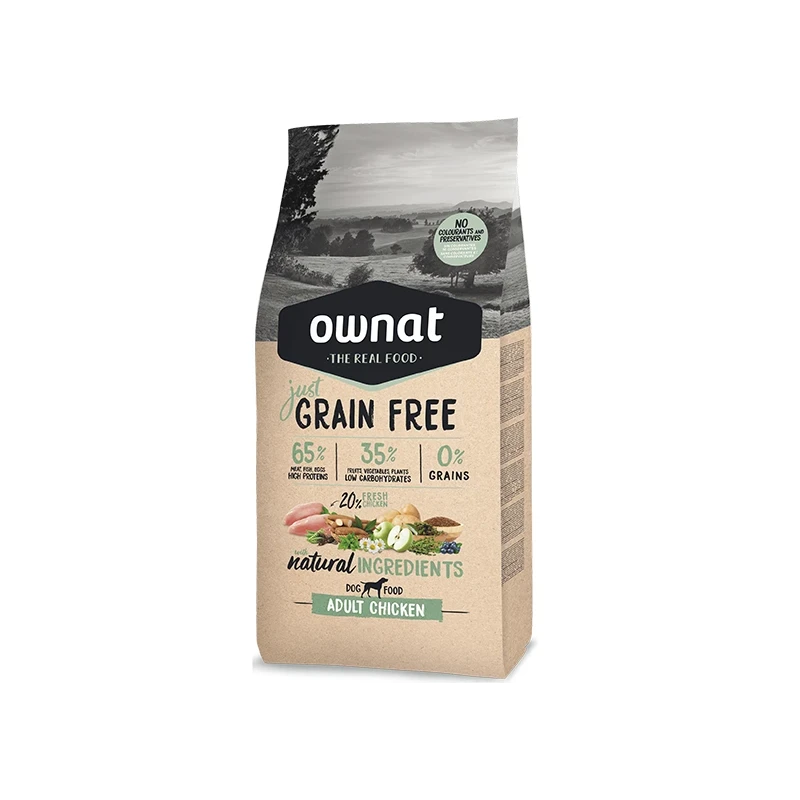 Ownat Dog Just Grain Free Chicken – Ração Grain Free para Cão Adulto