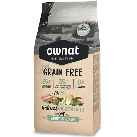 Ownat Dog Just Grain Free Chicken – Ração Grain Free para Cão Adulto