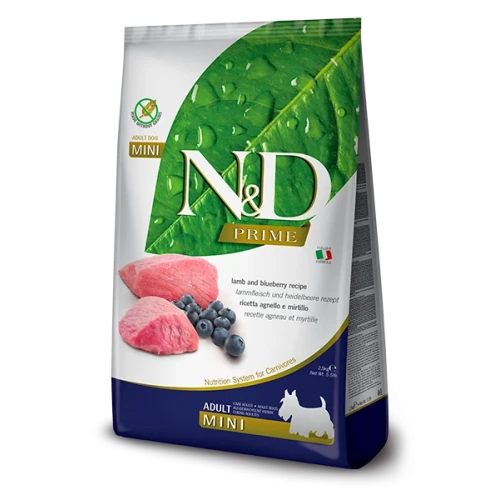 Farmina N&D Prime Lamb & Blueberry Adult Mini – Sem Cereais