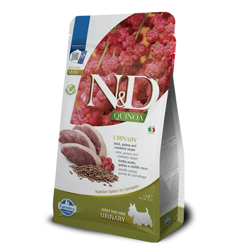 Farmina N&D Quinoa Urinary Adult Mini - Ração Superpremium Sem Cereais