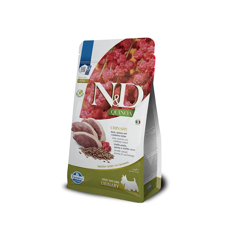 Farmina N&D Quinoa Urinary Adult Mini - Ração Superpremium Sem Cereais
