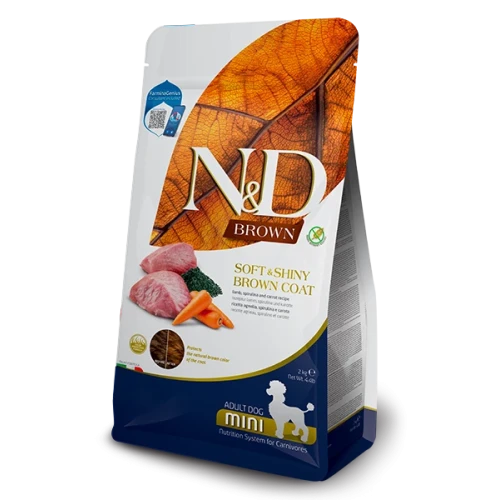 Farmina N&D Brown Lamb Adult Mini – Ração Superpremium