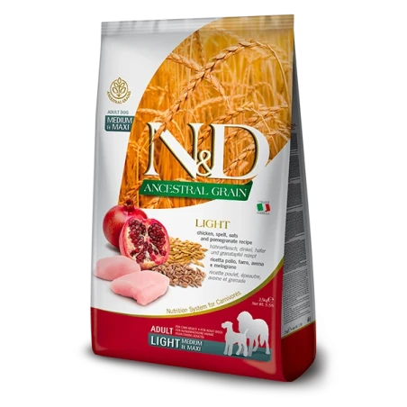 Farmina N&D Ancestral Grain Selection Adult Medium & Maxi – Ração Superpremium com Cereais