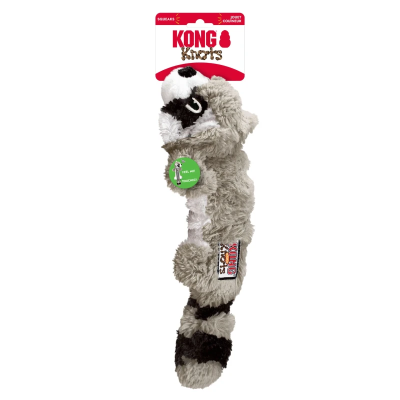 KONG Scrunch Knots Racoon | GORKY PETS