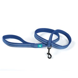 Trela Nylon com Neoprene Azul - LEO PET