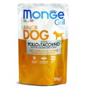 MONGE Dog Grill Puppy - Ração Humida de Frango e Perú 100g
