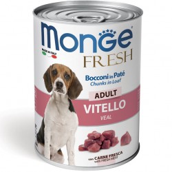 MONGE Dog Fresh Adult - Paté de Vitela 400g