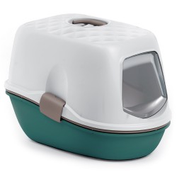Stefanplast FURBA TOP CHIC Verde e Castanho - Caixa de Areia para Gato