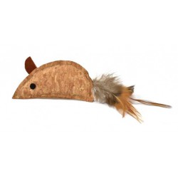 Brinquedo Rato de Cortiça para gato com erva gateira - NAYECO