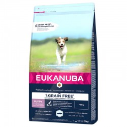 Eukanuba Grain Free Puppy Small & Medium - Peixe do OceanoFrango