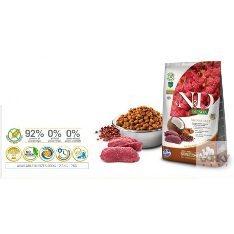N&D Dog (GF Quinoa) Skin Coat - Veado